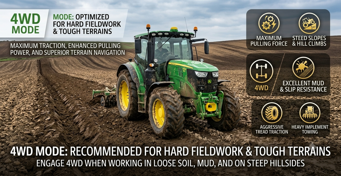 4WD tractor تراکتور 4WD