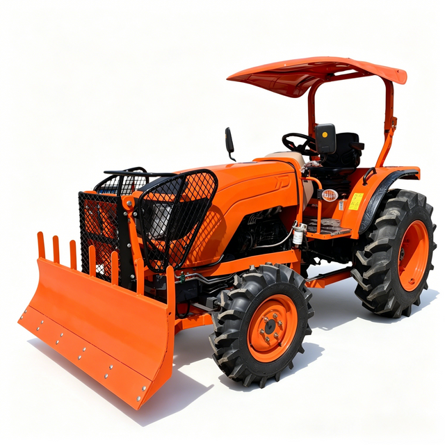 تراکتور 50 اسب بخاری 4WD با تیغه بولدوزر