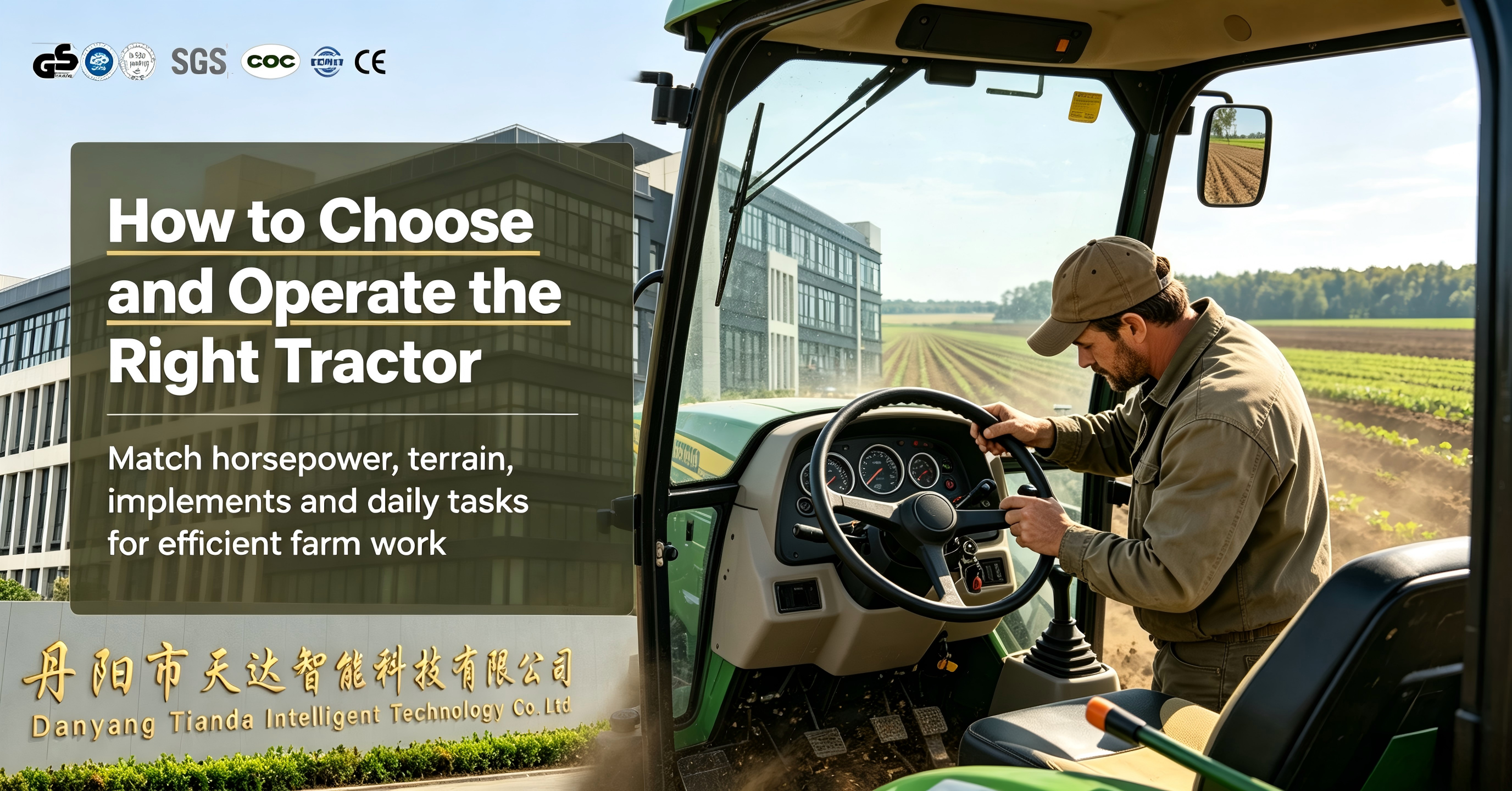 How to Choose and Operate the Right Tractor نحوه انتخاب و استفاده از تراکتور مناسب